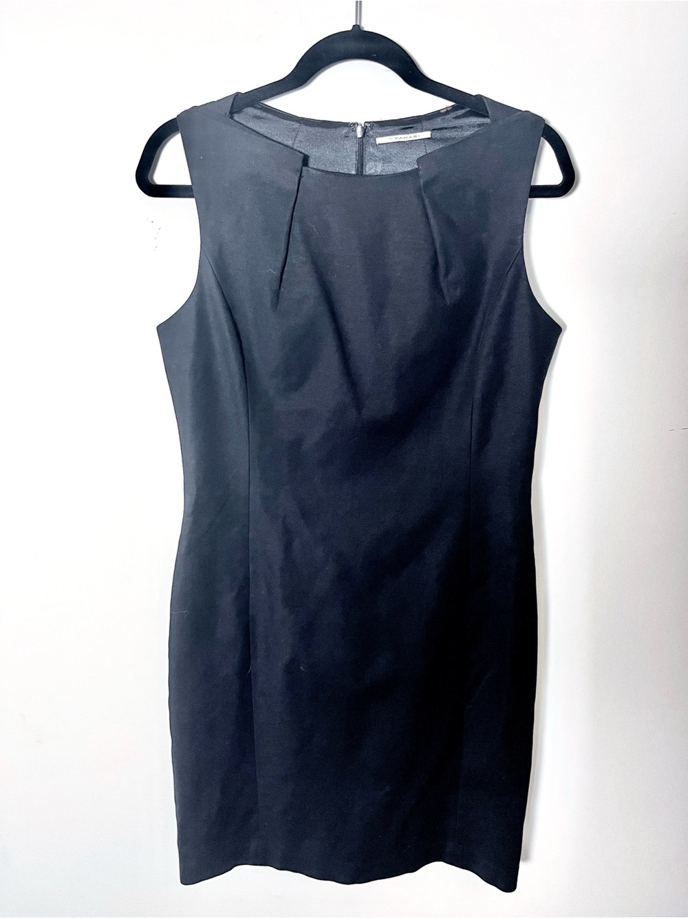 T by Tahari Classic Black Sleeveless Sheath Cocktail Dress - Picture 2 of 5
